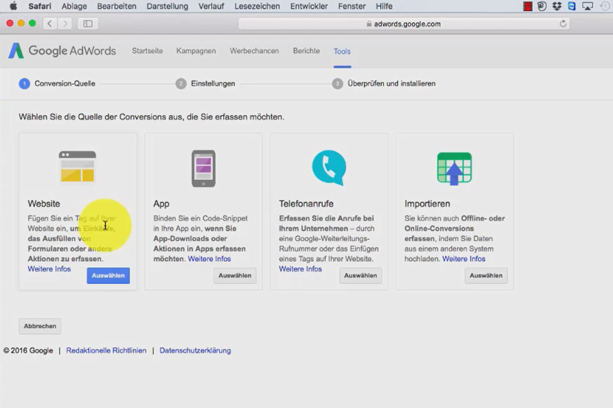 Google AdWords - lower costs, more customers - 7.3 Setting up conversion tracking in AdWords