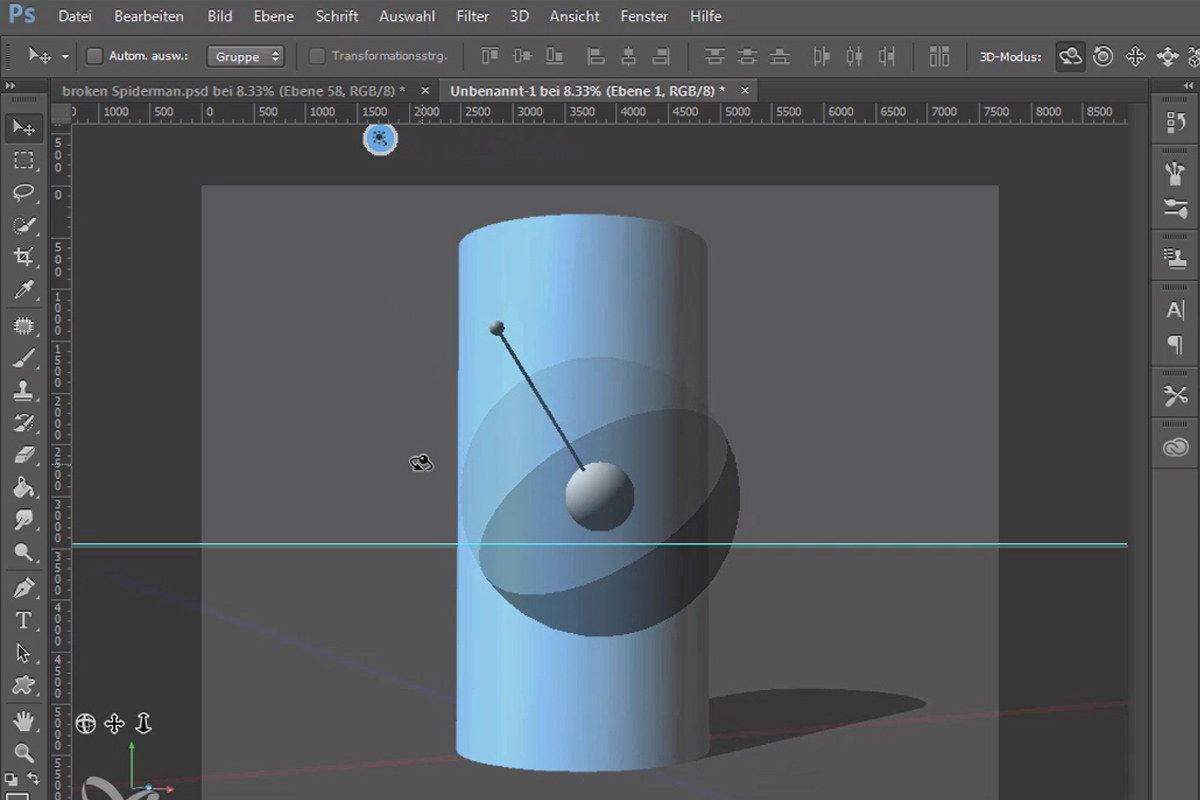 Taiteen tie Photoshopissa: Tekniikat - Johdatus 3D:hen Photoshopilla
