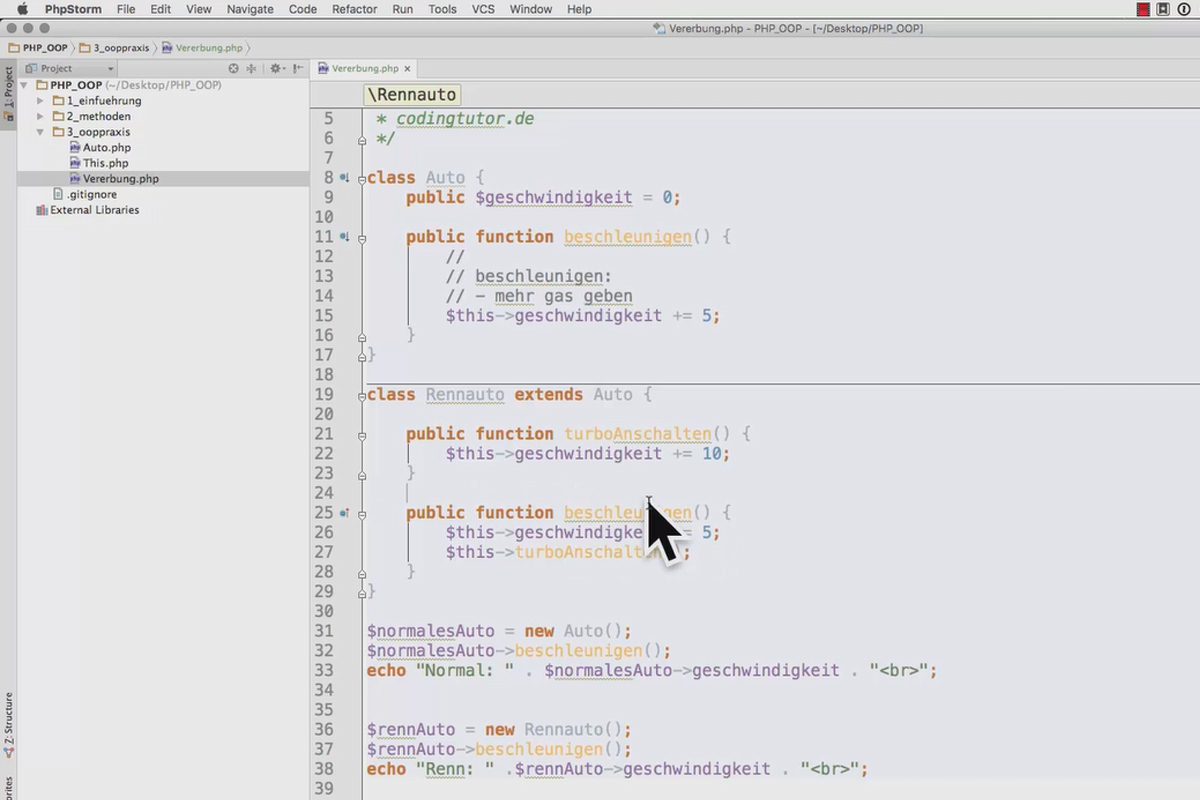 Programación web orientada a objetos con PHP - 5.03 Uso de la herencia