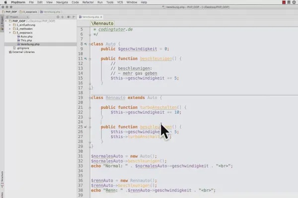 Objektorientert webprogrammering med PHP - 5.03 Bruke arv
