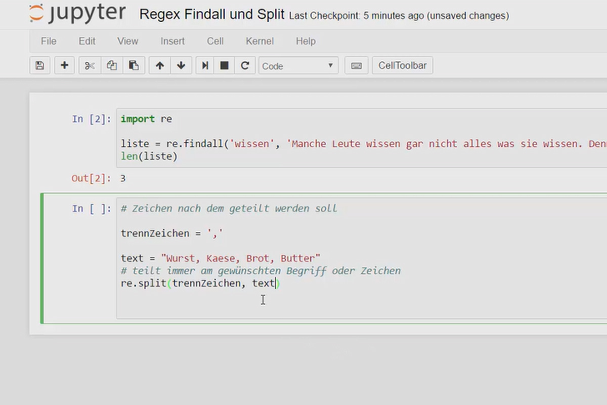 Python-programmering för nybörjare - 32 Regular Expressions: re.findall och split