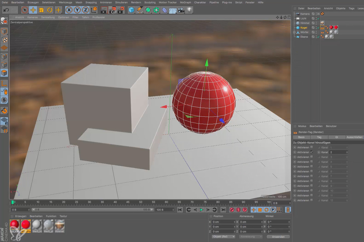 Cinema 4D för nybörjare - 3D-praktik: 5.3 Photoshop