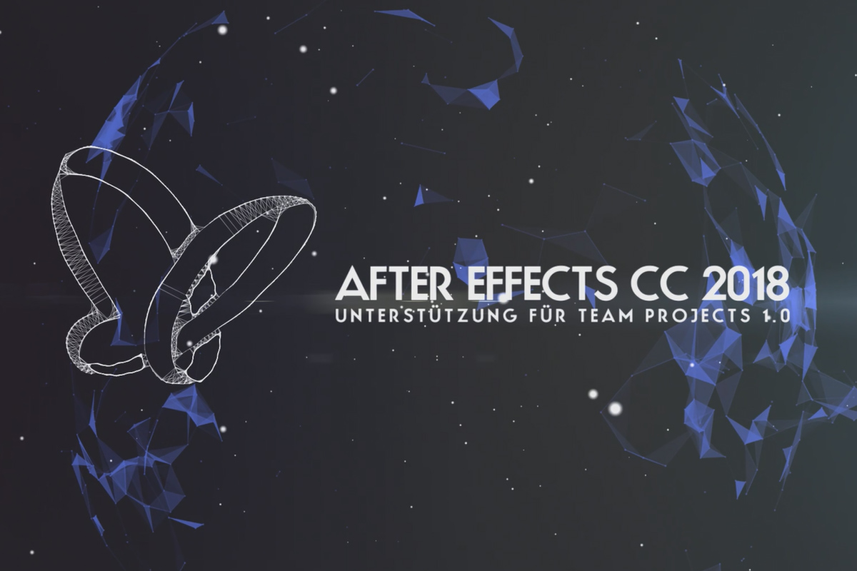 Nyheter i Creative Cloud: After Effects CC 2018 (oktober 2017) - Stöd för Team Projects 1.0.