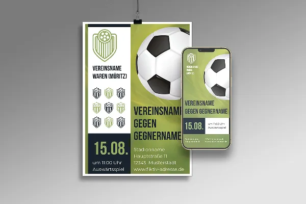 Design-Vorlagen für euren Sportverein – Vol. 1: Flyer/Plakat/Poster