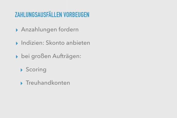 Opstart af virksomhed: start succesfuldt som freelancer: 3.6 Undgå betalingsudfald.