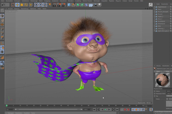 ZBrush för nybörjare: 9.4 Rendering i Cinema 4D/GoZ.