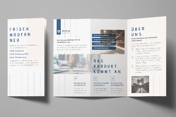Design-Vorlagen für Flyer & Folder – Version 2
