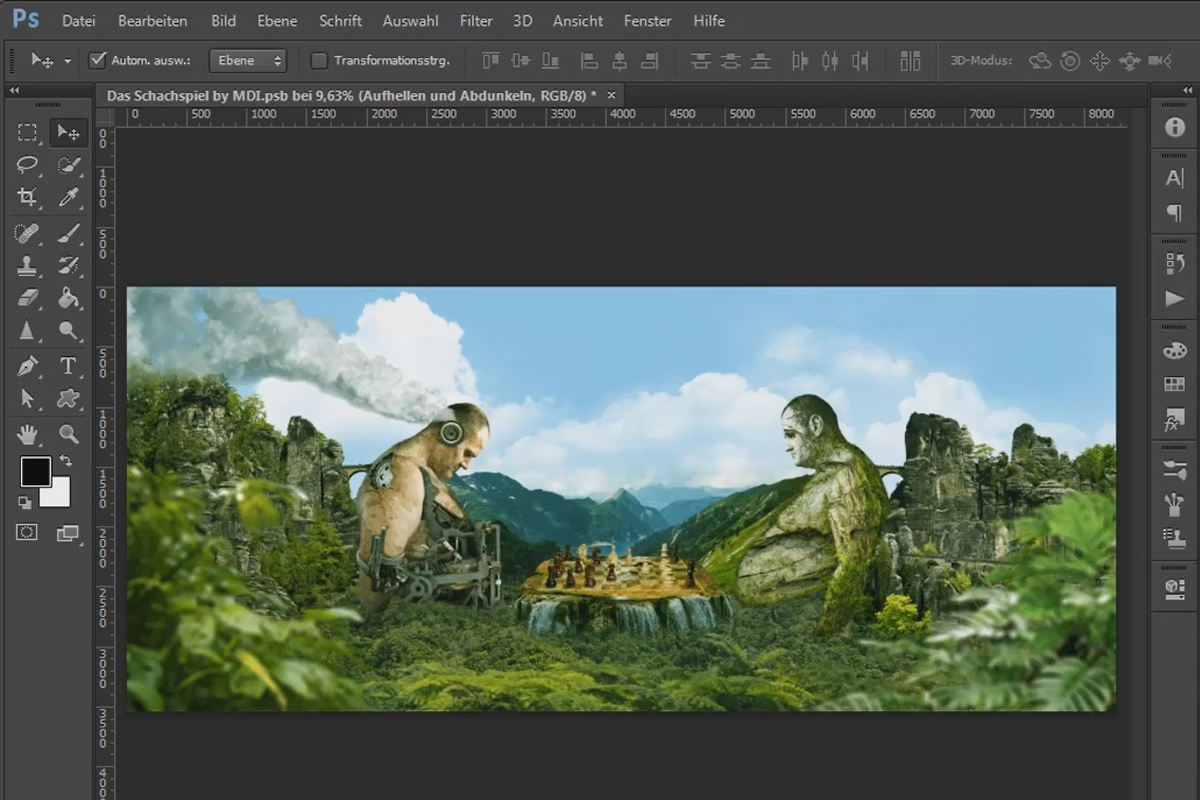 Photoshop-kuvanmuokkaus - Shakkipeli - Osa 21: Viimeiset askeleet