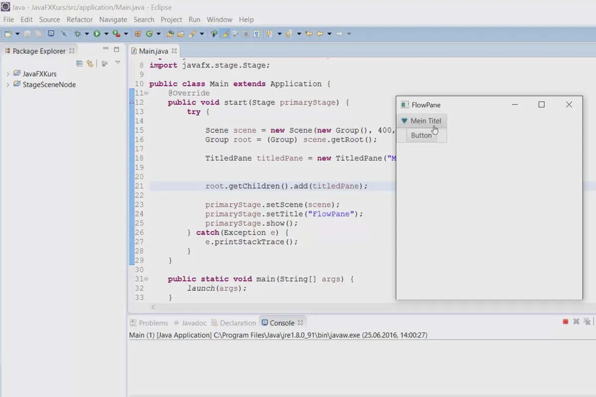 JavaFX for GUI-utvikling - 33 TitledPane