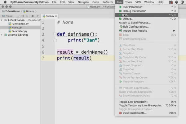 Mengkode dengan Python - 7.3 Nilai Khusus None