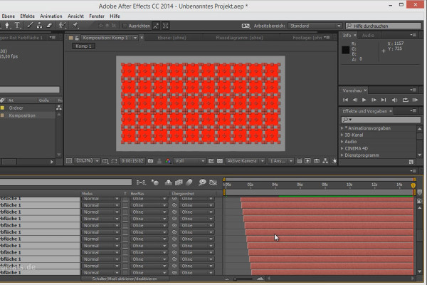 Tips og tricks til animation i After Effects: Animeringer tidsplanlægges. 