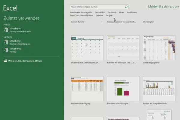 Excel-Training für mehr Effizienz im Büro: Kalender, Organigramm & Co – 2.1 Excel unterschiedlich starten