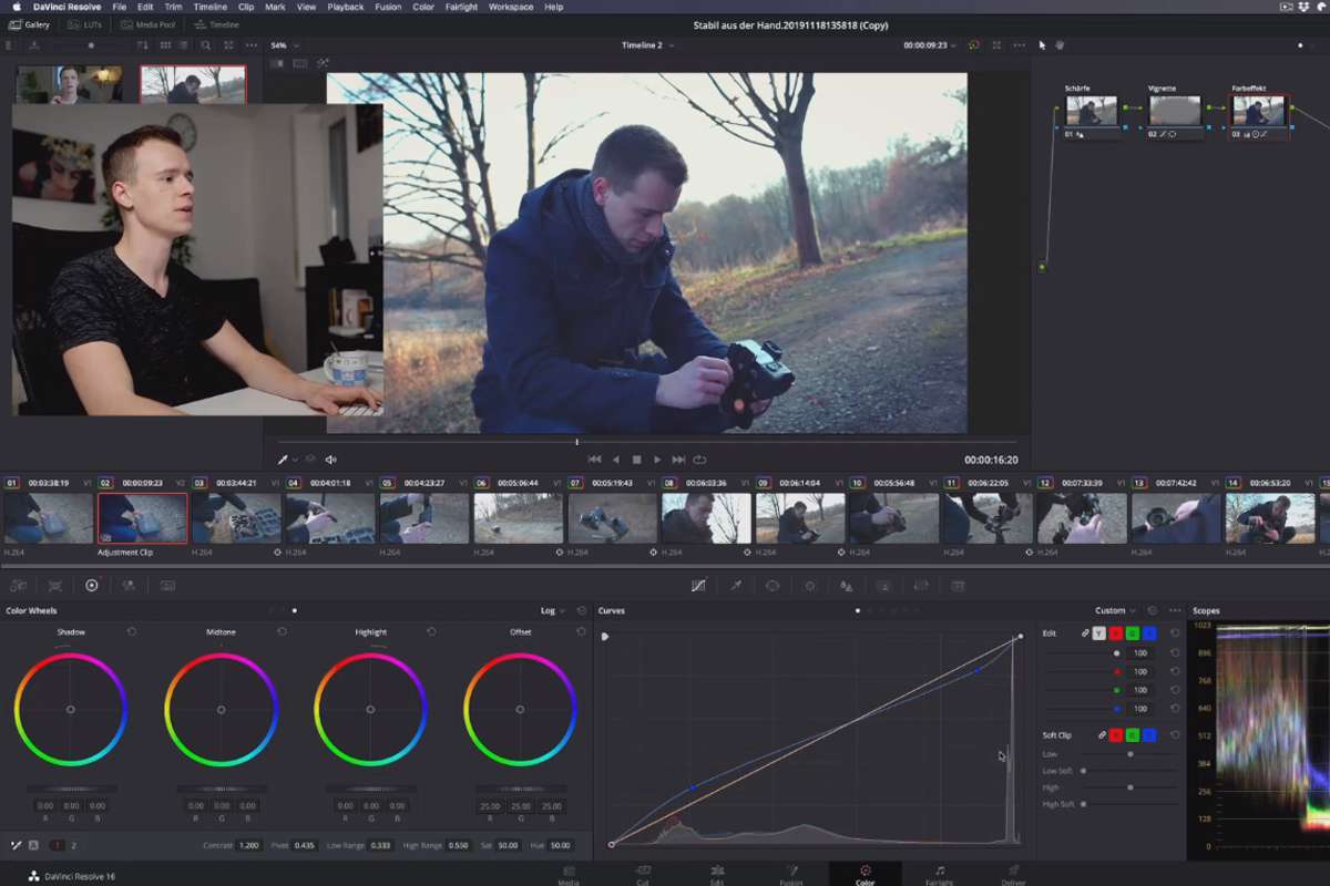 DaVinci Resolve-guide: 4.14 | Lösning till Grading-uppgiften