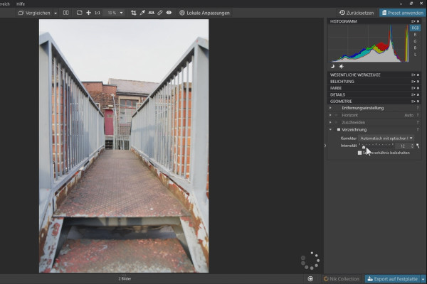 DxO PhotoLab-Tutorial: 6.3 | Distorsiyon