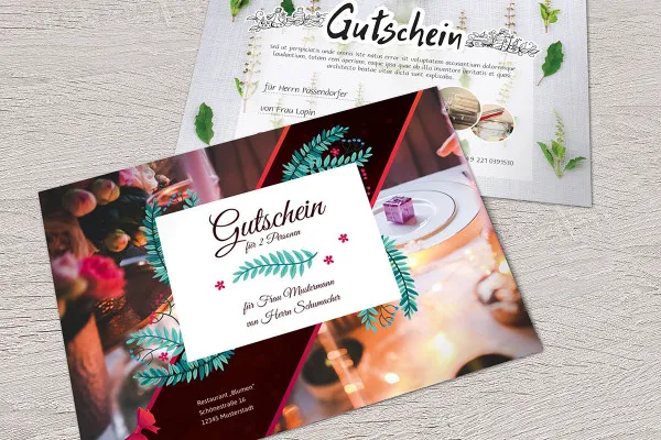 Mockup für Affinity Photo: 2-seitiger A4-Flyer im Querformat