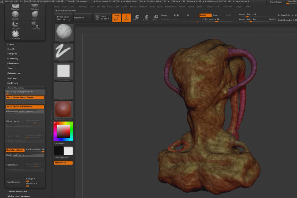ZBrush för nybörjare: 10.1.1 Workflow I - Dynamesh 128