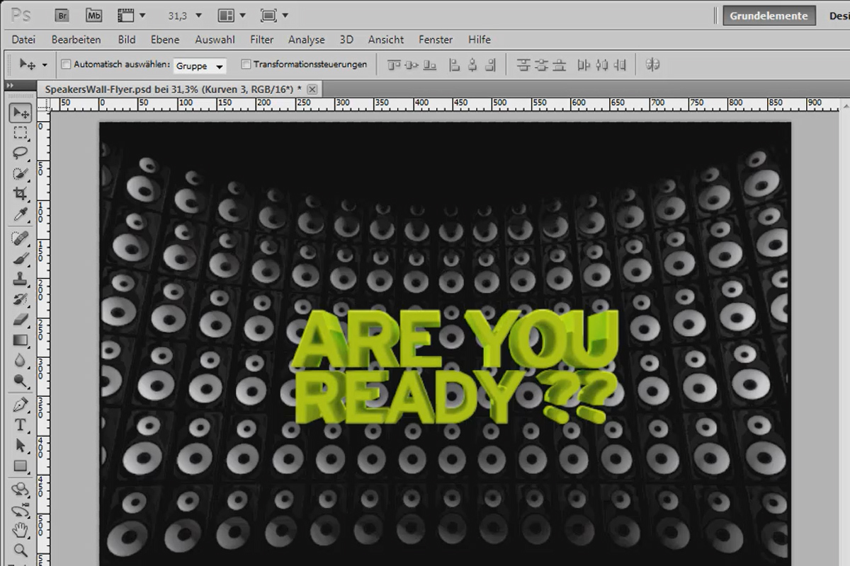 SpeakersWall - Partie 09 - Créer et perfectionner des titres 3D dans Photoshop