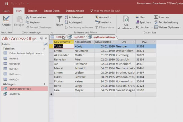Access-Kurs: Datenbank erstellen, Grundlagen lernen