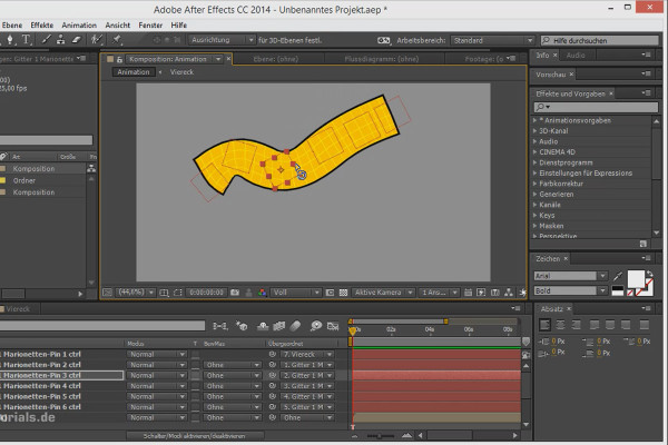Tips og tricks til animation i After Effects: Puppet Tool med rotationer.
