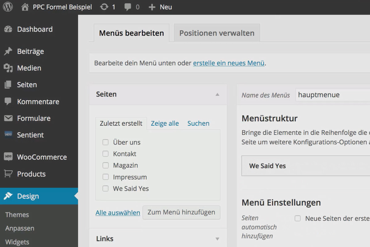 Gagner de l'argent avec la formule AdSense - Configurer les 6.7 Menus & Widgets