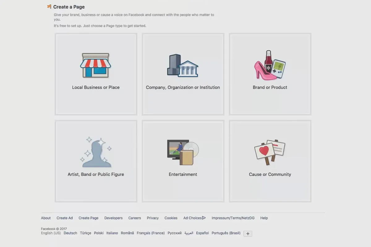 Залучення клієнтів через Facebook та Google AdWords: 4.12 Створення власної сторінки у Facebook