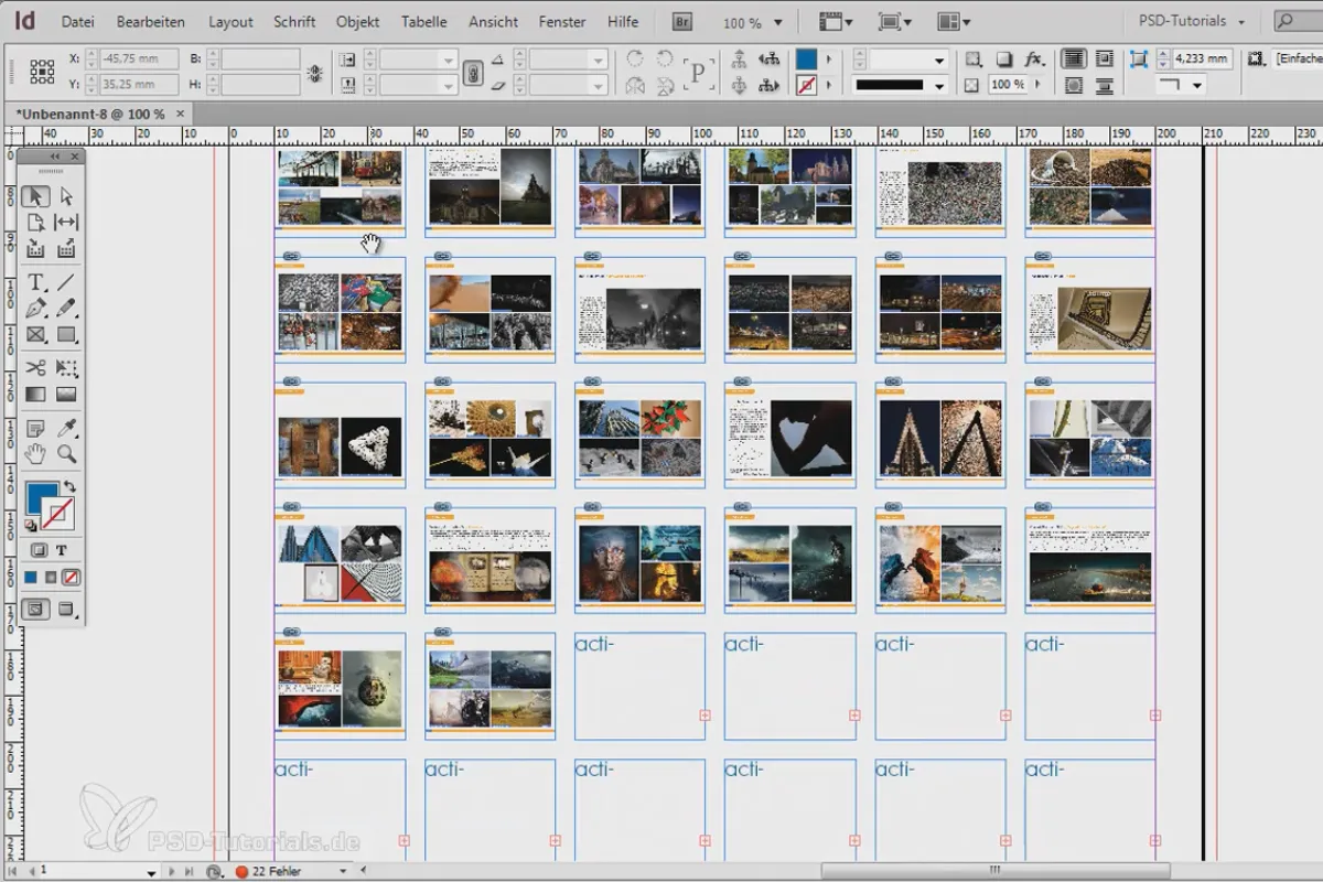 Patarimai ir gudrybės apie Adobe InDesign: Įdėkite kelias PDF failo arba InDesign failo puslapių kaip kontakto lapus.