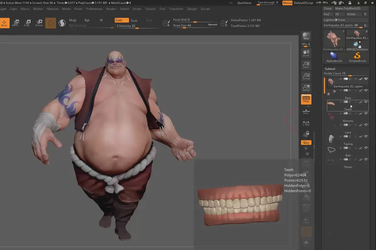 ZBrush 2019 – Video-Training zum Update: 2 | Subtool-Ordner