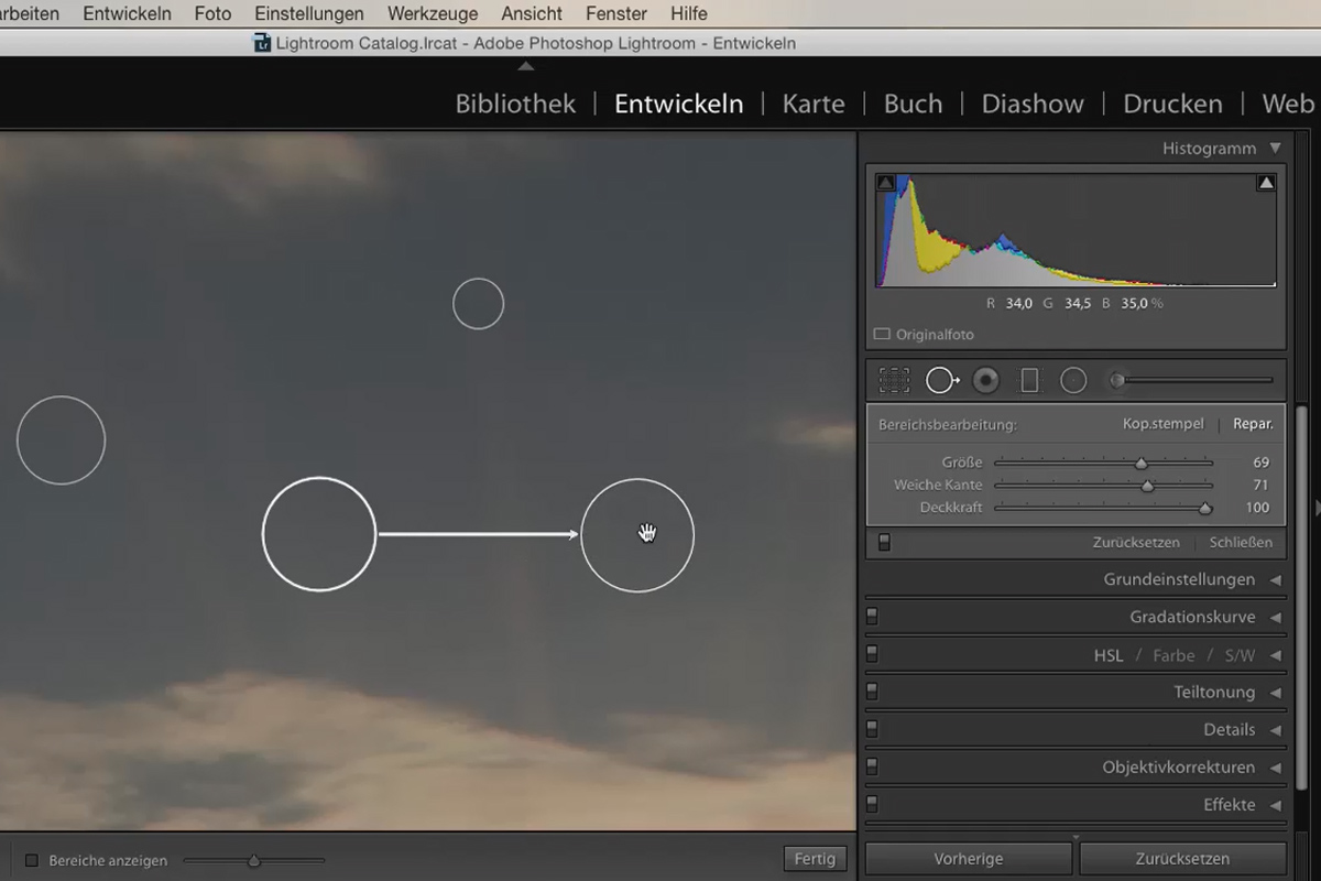 Lightroom para principiantes y expertos: 06 - Herramientas de retoque - 6.3 - Reparación de zonas