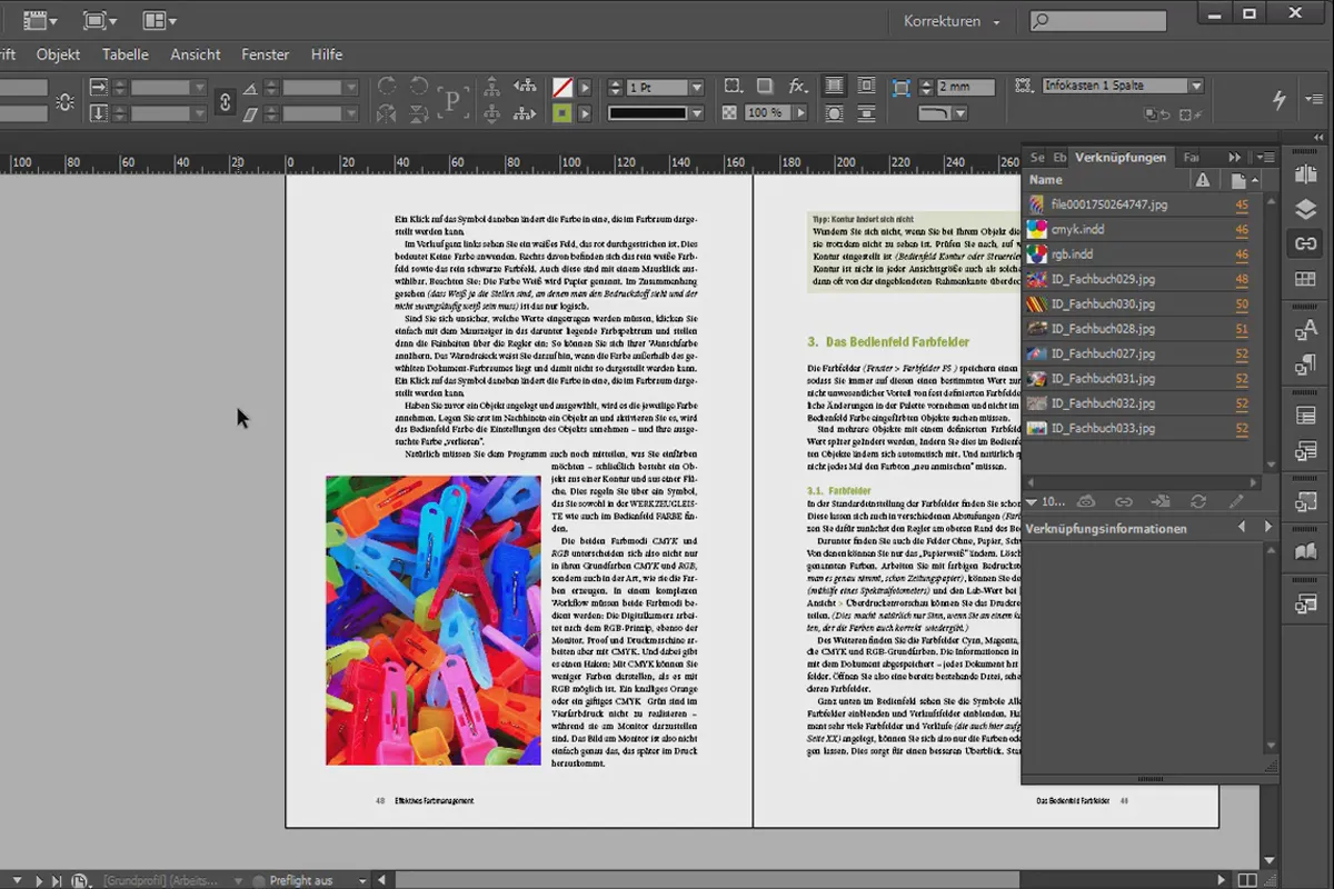 Großprojekte in Adobe InDesign - 4.06 - Bilder neu laden