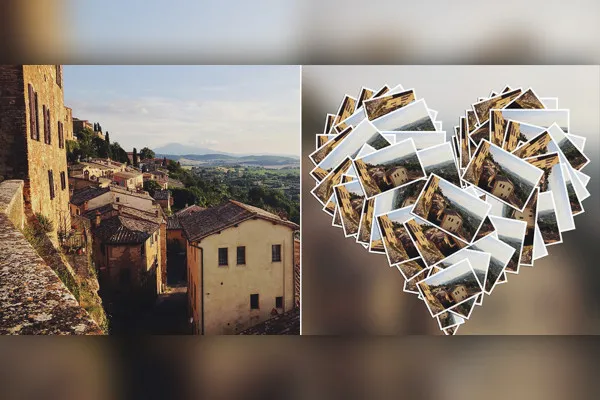 Photoshopi tegevus: südamekollaaž