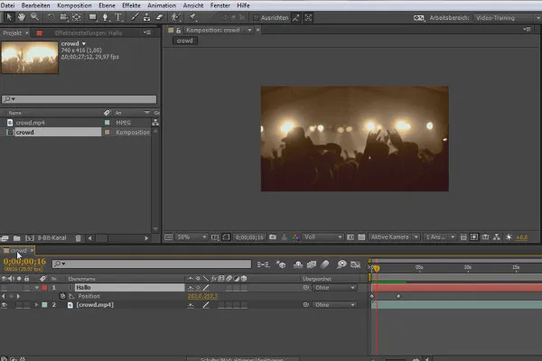 After Effects 초보자를 위한: 새 프로젝트 생성