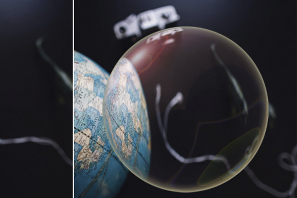 Photoshop-åtgärd: Glaskuleffekter