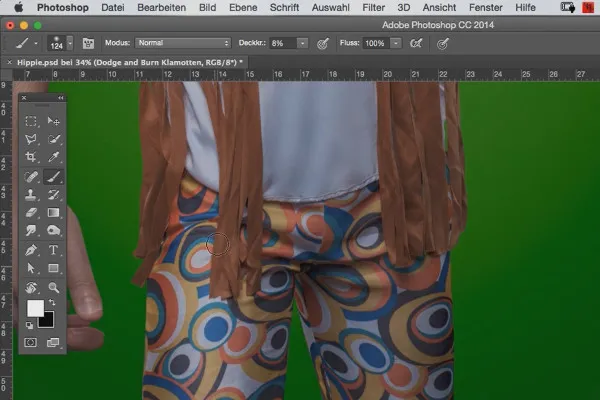 Komiksų stilius: Kaukių treniruotė su Photoshop – 5.7 Halelio kūrimas ir šviesinimas: Drabužiai
