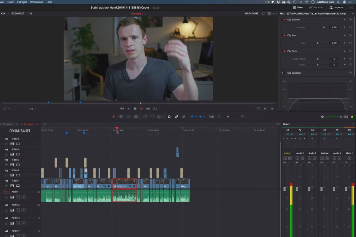 DaVinci Resolve handledning: 5.2 | Rätt nivå