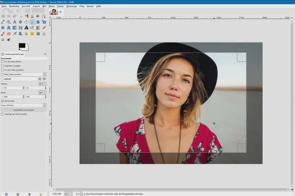 Modifica immagine con GIMP: il tutorial per principianti - 35 Strumento di ritaglio.
