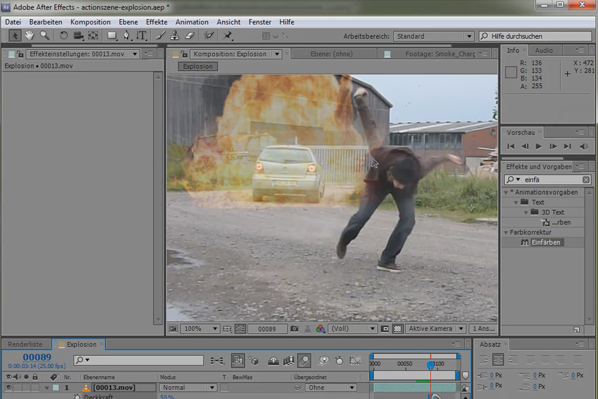 SpecialFX - Action scene part 2 - Rotoscoping and explosion