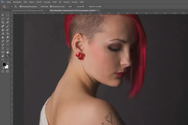 Separazione della frequenza in Photoshop - Panoramica di 36 livelli Miss Versatile