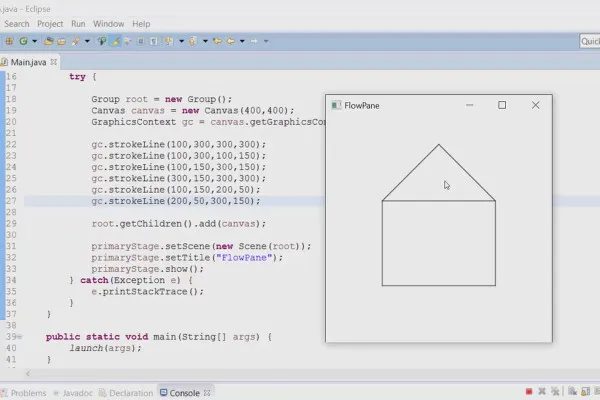 JavaFX for GUI-utvikling - 36 linjer (utfordring)