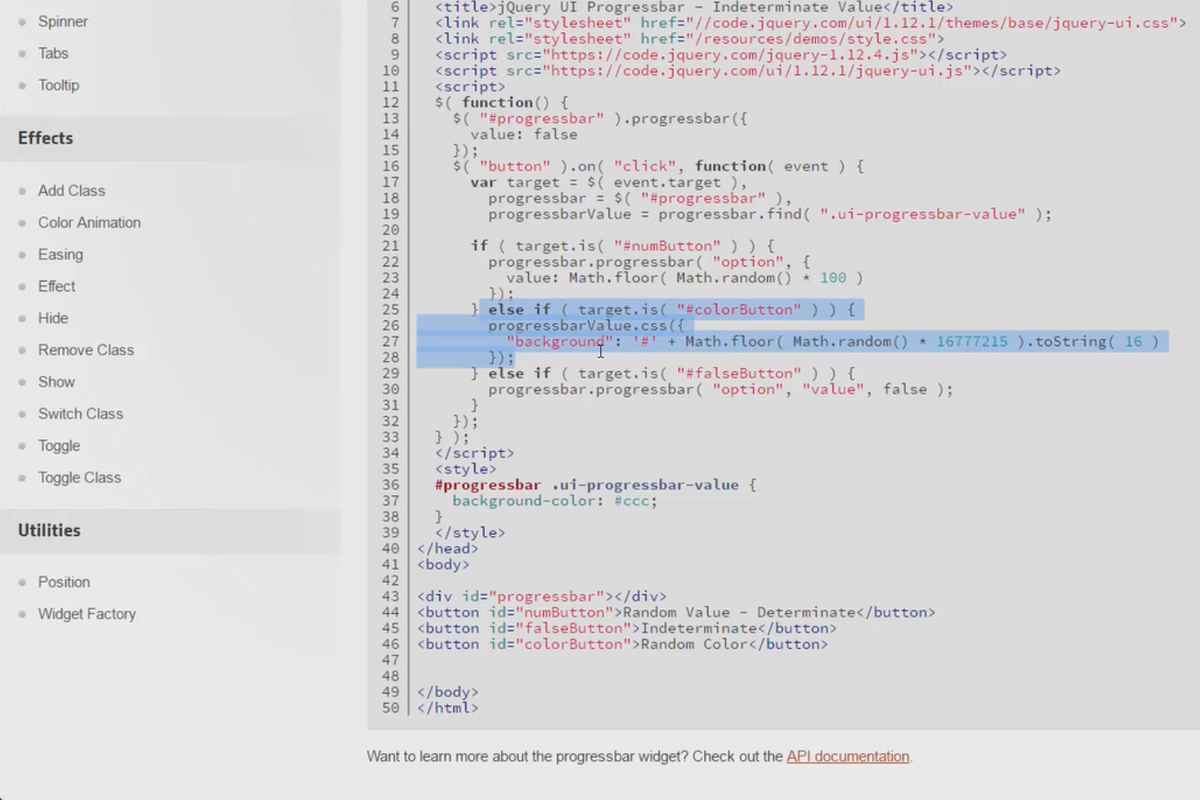 Den ultimata träningen för JavaScript och jQuery - 5.6 Progressbar