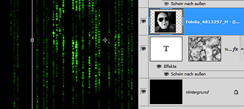 Effet Matrix avec animation