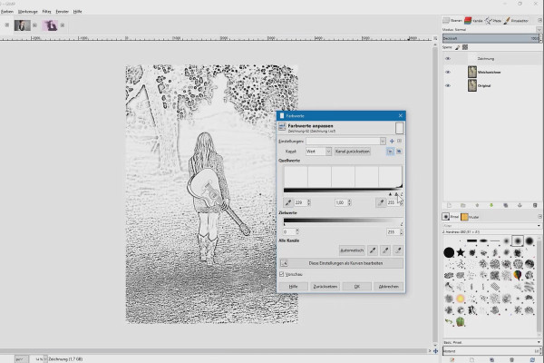 Retouche d'images avec GIMP : le tutoriel pratique - 36 dessin