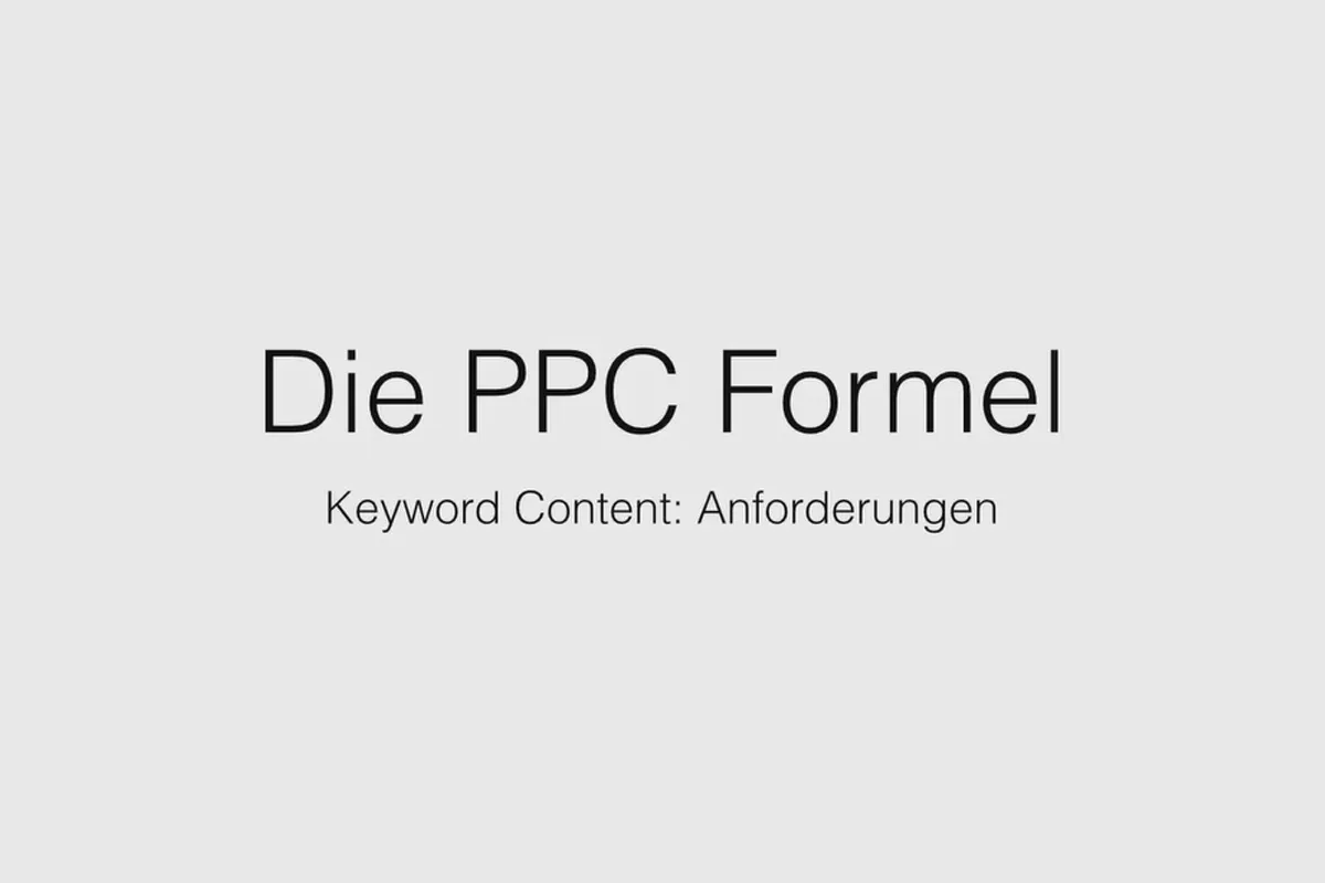 Mit der AdSense-Formel Geld verdienen – 7.1 Keyword-Content: Anforderungen