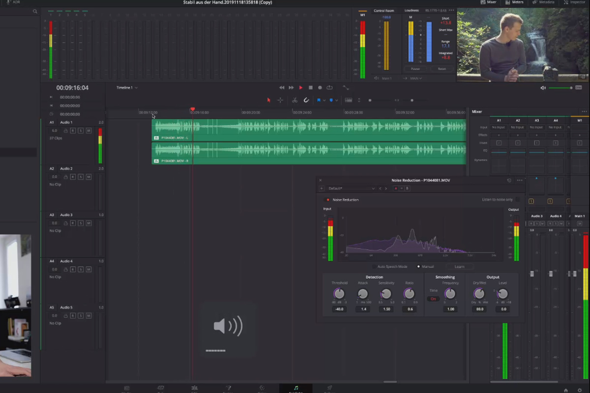 DaVinci Resolve-guide: 5.3 | Ta bort brus