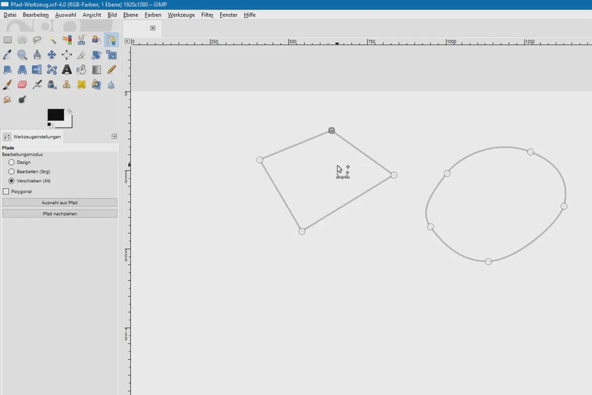 Elaborazione delle immagini con GIMP: il tutorial per principianti - 36 strumento per tracciare.