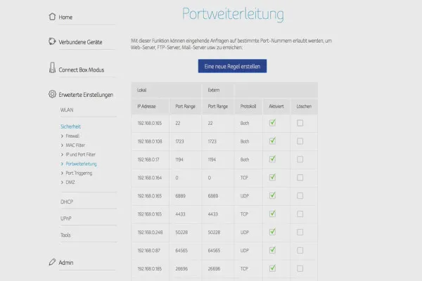 Memahami dan mengatur OpenVPN - aman di dalam jaringan: 6.1 Penerusan Port untuk Server Lokal