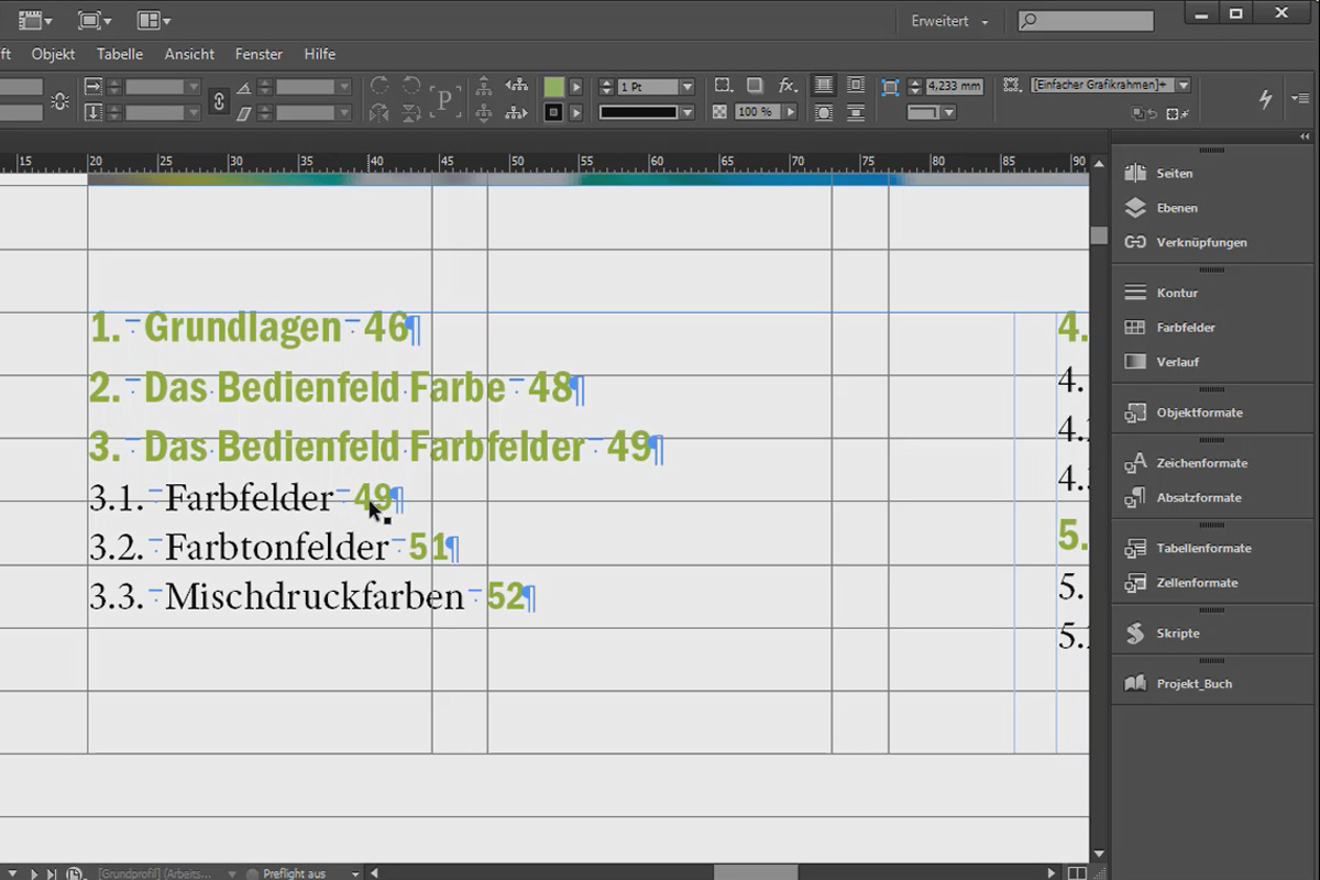 Grandes proyectos en Adobe InDesign - 5.01 - Índice (capítulo)