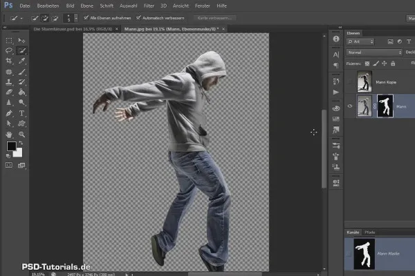 Photoshop-Composing - Die Sturmtänzer - Teil 04: Den Sturmtänzer freistellen und für das Composing vorbereiten