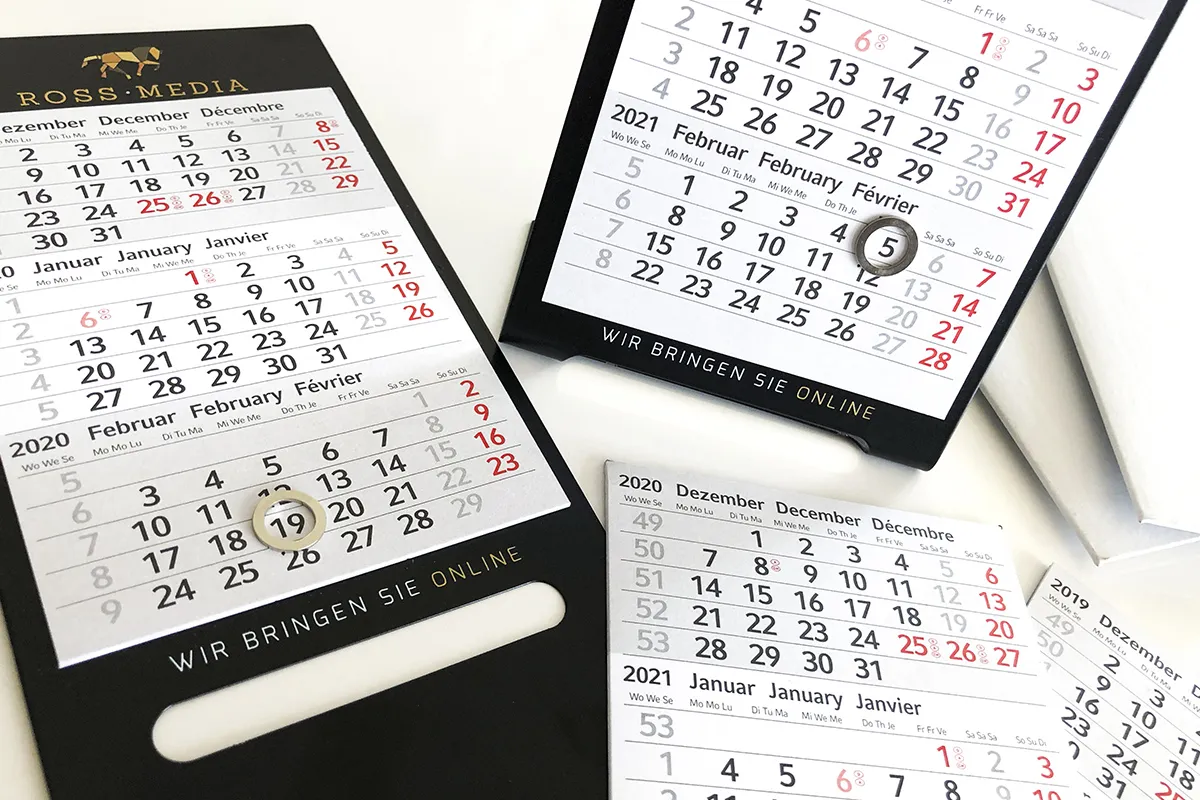 Druckhinweise und Gestaltung Tischkalender Metall in InDesign inkl. Unboxing