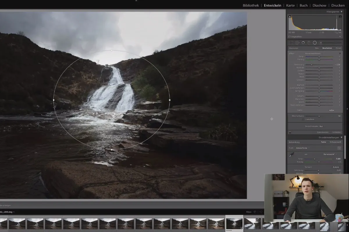 Lightroom Classic CC-Tutorial: 5.5 | 원형 필터
