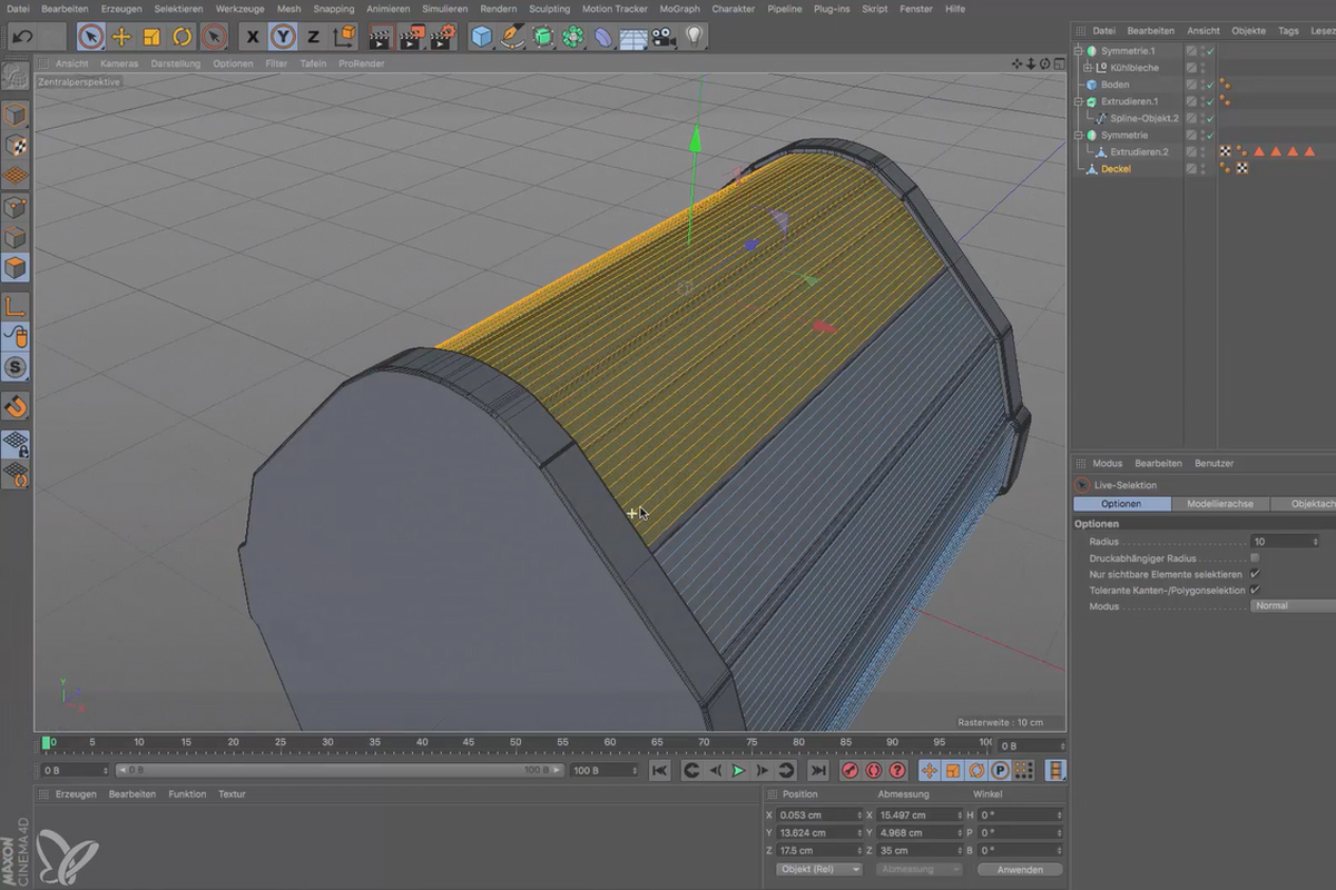 Cinema 4D för nybörjare - 3D-praxis: 6.5 Lock